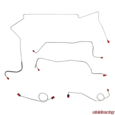 Fine Lines Front Brake Line Kit For 67-68 Mopar C-Body Standard Disc 5 Set Steel - KKT6701OM