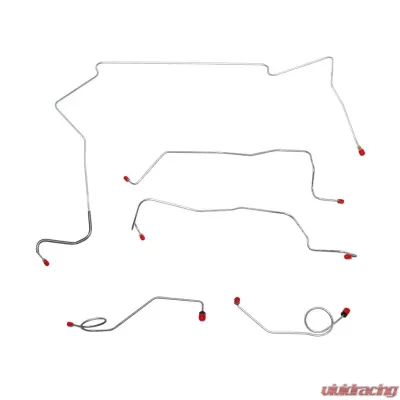 Fine Lines Front Brake Line Kit For 67-68 Mopar C-Body Power Disc 5 Set Steel - KKT6702OM