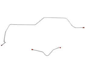 Fine Lines Front Brake Line Kit For 60-63 Ford Falcon Mercury Comet w/ Standard Brakes 2 Piece Set Steel