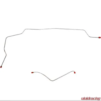 Fine Lines Front Brake Line Kit For 64-65 Ford Falcon Mercury Comet w/ Standard Brakes 2 Piece Set Stainless - LKT6301SS