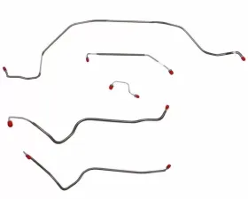 Fine Lines Front Brake Line Kit For 70 Chevrolet Monte Carlo Power Disc Front 5 Piece Brake Set Stainless