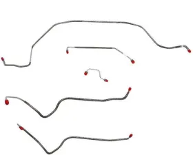 Fine Lines Front Brake Line Kit For 89-94 Nissan w/ ABS 5 Set Stainless