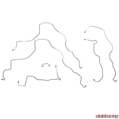 Fine Lines Front Brake Line Kit For 96-01 Lexus ES 300 AWABS 4WD Disc No Traction Control Stainless - OKT9601SS
