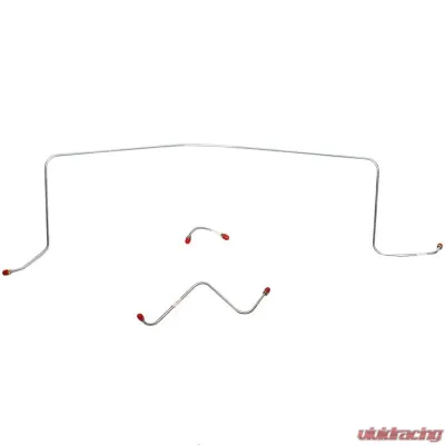 Fine Lines Front Brake Line Kit For 61 Pontiac Catalina Bonneville w/ Standard Brakes 3 Piece Set Steel - PKT6101OM