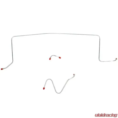 Fine Lines Front Brake Line Kit For 62-63 Pontiac Catalina Bonneville w/ Standard Brakes 3 Piece Set Steel - PKT6201OM