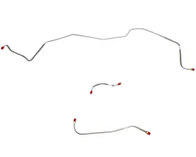 Fine Lines Front Brake Line Kit For 62-64 Mopar B-Body Except 426 Max Wedge. Standard Brakes Front 3 Line Kit Steel
