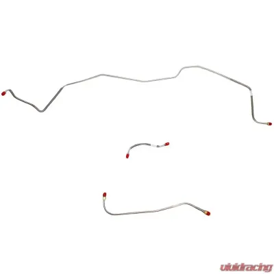 Fine Lines Front Brake Line Kit For 62-64 Mopar B-Body Except 426 Max Wedge. Standard Brakes Front 3 Line Kit Stainless - RKT6401SS