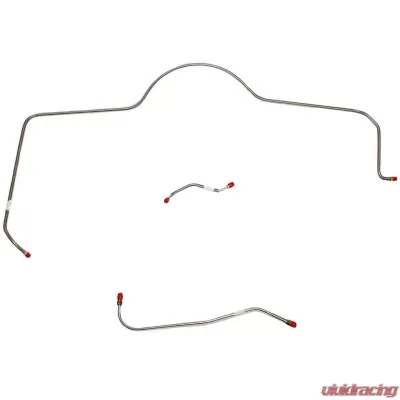 Fine Lines Front Brake Line Kit For 65 Mopar B-Body Standard Brakes 3 Set Steel - RKT6501OM