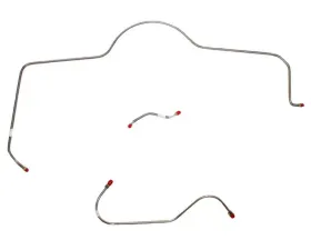 Fine Lines Front Brake Line Kit For 65 Mopar B-Body Power Brakes 3 Piece Set Steel