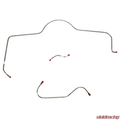 Fine Lines Front Brake Line Kit For 65 Mopar B-Body Dual M/C Conversion APV Stainless - RKT6511SS