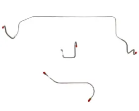 Fine Lines Front Brake Line Kit For 66 Mopar B-Body Power Brakes Right-Front Line Routes Over Frame and Straight Across Firewall 3 Set Stainless