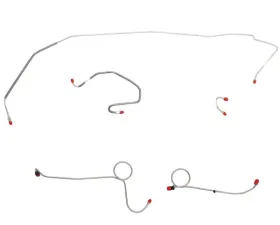 Fine Lines Front Brake Line Kit For 71 Mopar B-Body Super Bee Power Disc Front 5 Line Kit Stainless