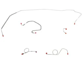 Fine Lines Front Brake Line Kit For 71 Mopar B-Body Standard Disc Front 5 Line Kit Stainless