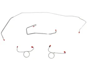 Fine Lines Front Brake Line Kit For 72 Mopar B-Body Standard Brakes Disc Front 4 Line Kit Steel