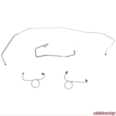 Fine Lines Front Brake Line Kit For 72 Mopar B-Body Standard Brakes Disc Front 4 Line Kit Steel - RKT7204OM