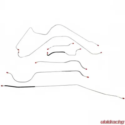 Fine Lines Brake Line Kit For 55 Ford Thunderbird Power 7 Piece Stainless - SCK5502SS