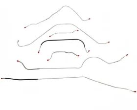 Fine Lines Brake Line Kit For 57 Ford Thunderbird Power 7 Piece Steel