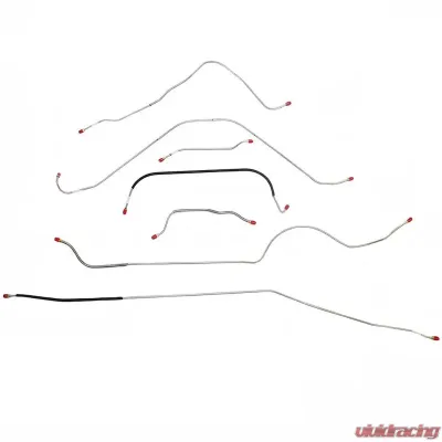 Fine Lines Brake Line Kit For 57 Ford Thunderbird Power 7 Piece Steel - SCK5702OM