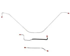 Fine Lines Front Brake Line Kit For 55 Ford Thunderbird w/ Power Brakes Front 3 Piece Brake Set Stainless