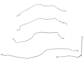 Fine Lines Front Brake Line Kit For 00-02 GM SUV 4WD or 2WD w/Torsion Bars Stainless