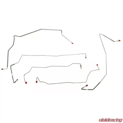 Fine Lines Front Brake Line Kit For 02-04 F-250/350 Super Duty 02-05 Excursion AWABS Steel - TKT0245OM
