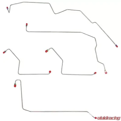 Fine Lines Front Brake Line Kit For 05-08 F-150 4WD Built After 11/28/2004 Stainless - TKT0441SS