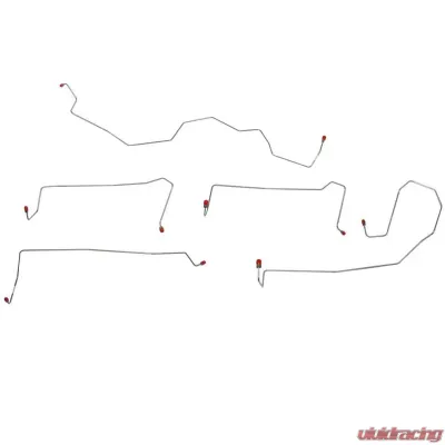 Fine Lines Front Brake Line Kit For 06-08 Chevrolet HHR Disc/Drum AWABS Except SS Model Stainless - TKT0661SS