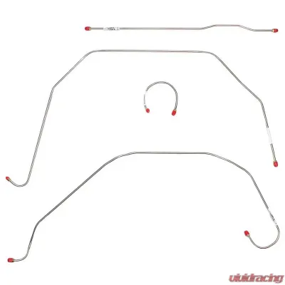 Fine Lines Front Brake Line Kit For 47-50 Chevrolet/GMC Series I 1/2 Ton Truck Front 4 Piece Brake Set Steel - TKT4701OM