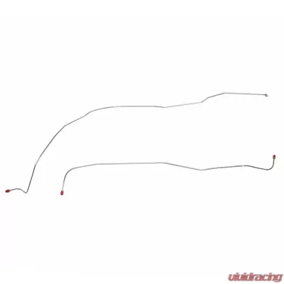 Fine Lines Front Brake Line Kit For 48-52 Ford F1 Pickup w/ Standard Drum Brakes Front 2 Piece Brake Set Stainless - TKT4841SS