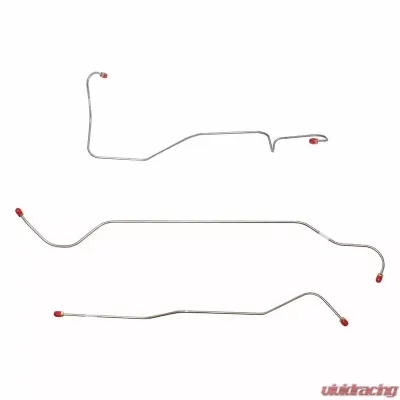 Fine Lines Front Brake Line Kit For 52 Chevrolet/GMC 3/4 Ton Truck Front 3 Piece Brake Set Steel - TKT5202OM