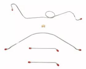 Fine Lines Front Brake Line Kit For 57 Chevrolet/GMC Series II 3100 1/2 Ton Truck 3 Piece Set Steel