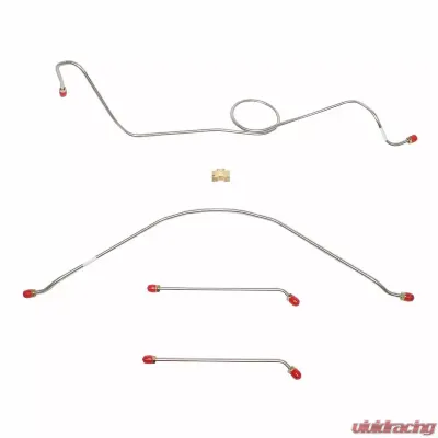 Fine Lines Front Brake Line Kit For 57 Chevrolet/GMC Series II 3100 1/2 Ton Truck 3 Piece Set Stainless - TKT5701SS