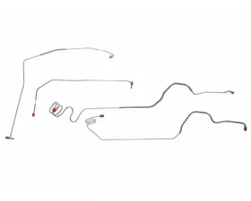 Fine Lines Front Brake Line Kit For 73-80 Chevrolet K10 K20/GMC K1500 K2500 Power Brakes 4 Piece Set Steel