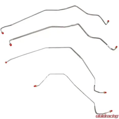 Fine Lines Front Brake Line Kit For 81-88 K3500 89-91 V3500 No Anti-Lock Brakes Set Stainless - TKT8101SS