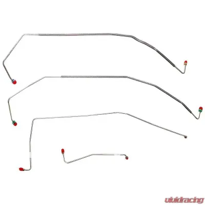 Fine Lines Front Brake Line Kit For 87-91 Chevrolet R3500 2WD Dually Stainless - TKT8701SS