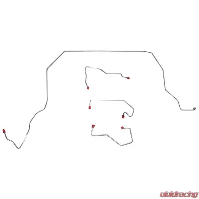Fine Lines Front Brake Line Kit For 90-97 Ford F-250/F-350 without Load Leveling Stainless - TKT8742SS