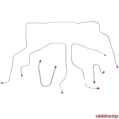 Fine Lines Front Brake Line Kit For 95-99 Tahoe/Yukon/Suburban 4WD Stainless - TKT9511SS