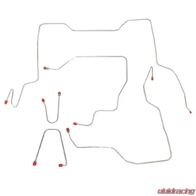Fine Lines Front Brake Line Kit For 95-00 GM 2500/3500 4x4 Stainless - TKT9531SS
