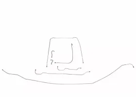 Fine Lines Brake Line Kit For 55 Corvette Complete Stainless