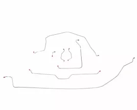 Fine Lines Brake Line Kit For 63-64 Chevrolet Corvette with Manual Brakes Complete Steel