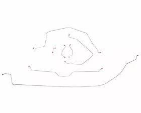 Fine Lines Brake Line Kit For 63-64 Corvette with Power Brakes Complete Stainless