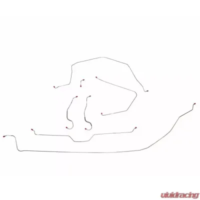 Fine Lines Brake Line Kit For 65 Corvette with Power Brakes 3/16 Inch Intermediate Line Complete Steel - VCK6502OM