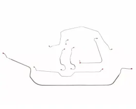 Fine Lines Brake Line Kit For 65L-66 Corvette with Manual Brakes 1/4 Inch Intermediate Line Complete Stainless