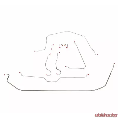 Fine Lines Brake Line Kit For 67 Corvette with Manual Brakes Complete Steel - VCK6701OM