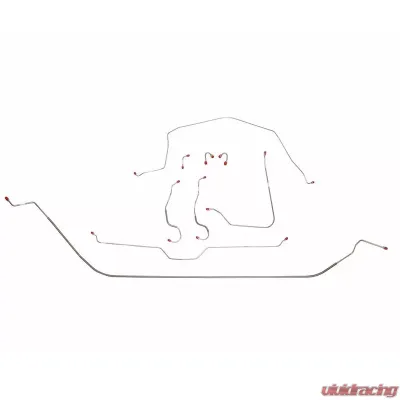 Fine Lines Brake Line Kit For 68 Corvette with Manual Brakes Complete Steel - VCK6801OM