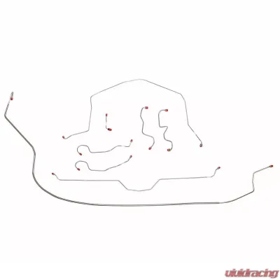 Fine Lines Brake Line Kit For 69 Corvette with Power Brakes Complete Stainless - VCK6902SS