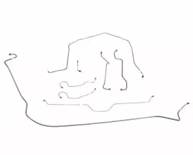 Fine Lines Brake Line Kit For 70-73 Corvette with Manual Brakes Complete Stainless