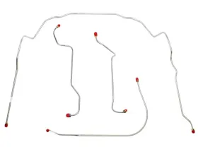 Fine Lines Front Brake Line Kit For 56-62 Chevrolet Corvette 4 Piece Set Stainless