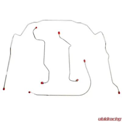 Fine Lines Front Brake Line Kit For 56-62 Chevrolet Corvette 4 Piece Set Stainless - VKT5601SS