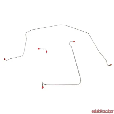 Fine Lines Front Brake Line Kit For 65-66 Chevrolet Corvette Standard Brakes Front 3 Piece Brake Set Steel - VKT6501OM
